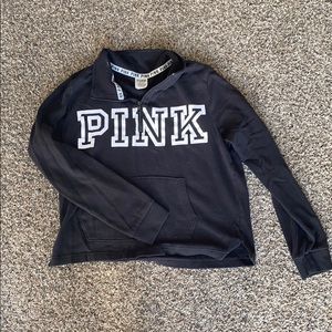 Black VS Pink quarter zip